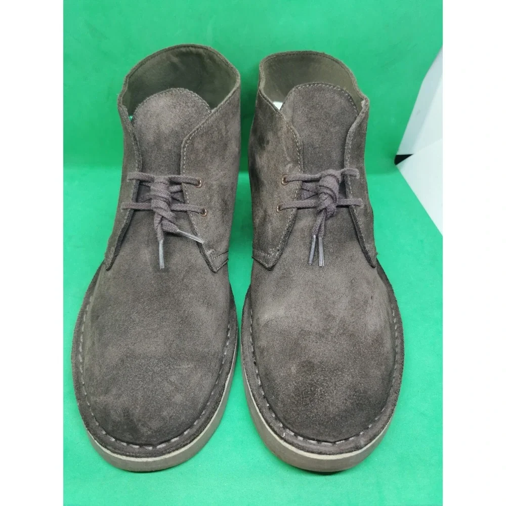 Clarks Bushacre 2 Chukka Brown Suede Leather Chukka Boots Lace Up Men Size 13 M